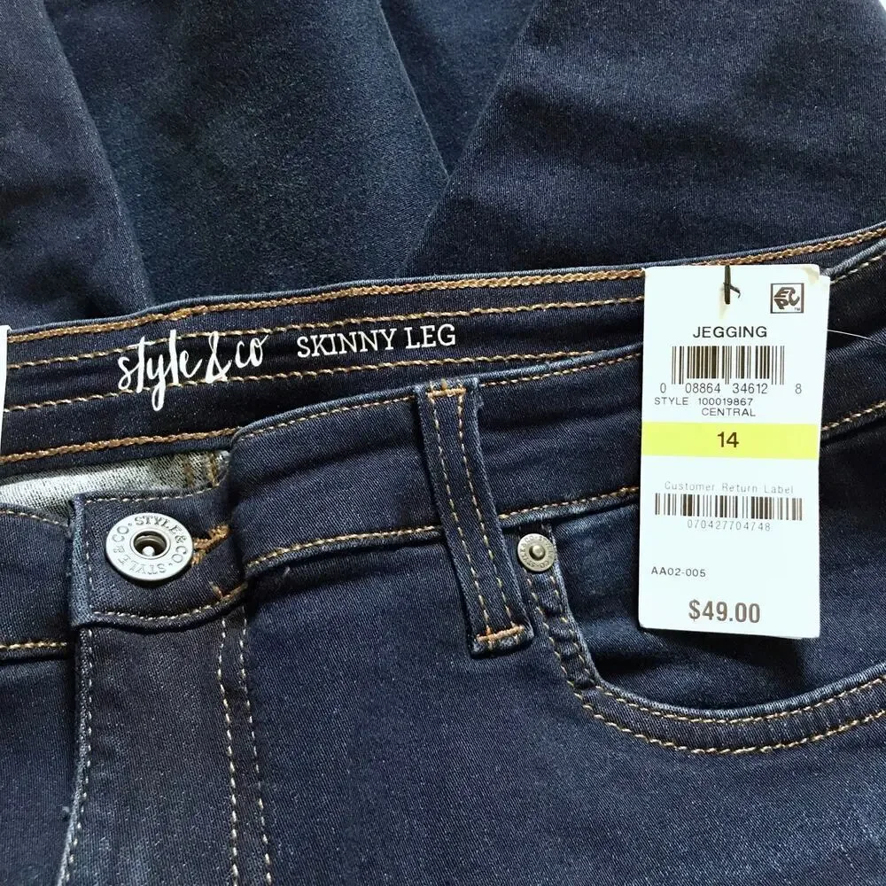 Style & Co. NWT Ultra Skinny Leg Jeans Women 14
